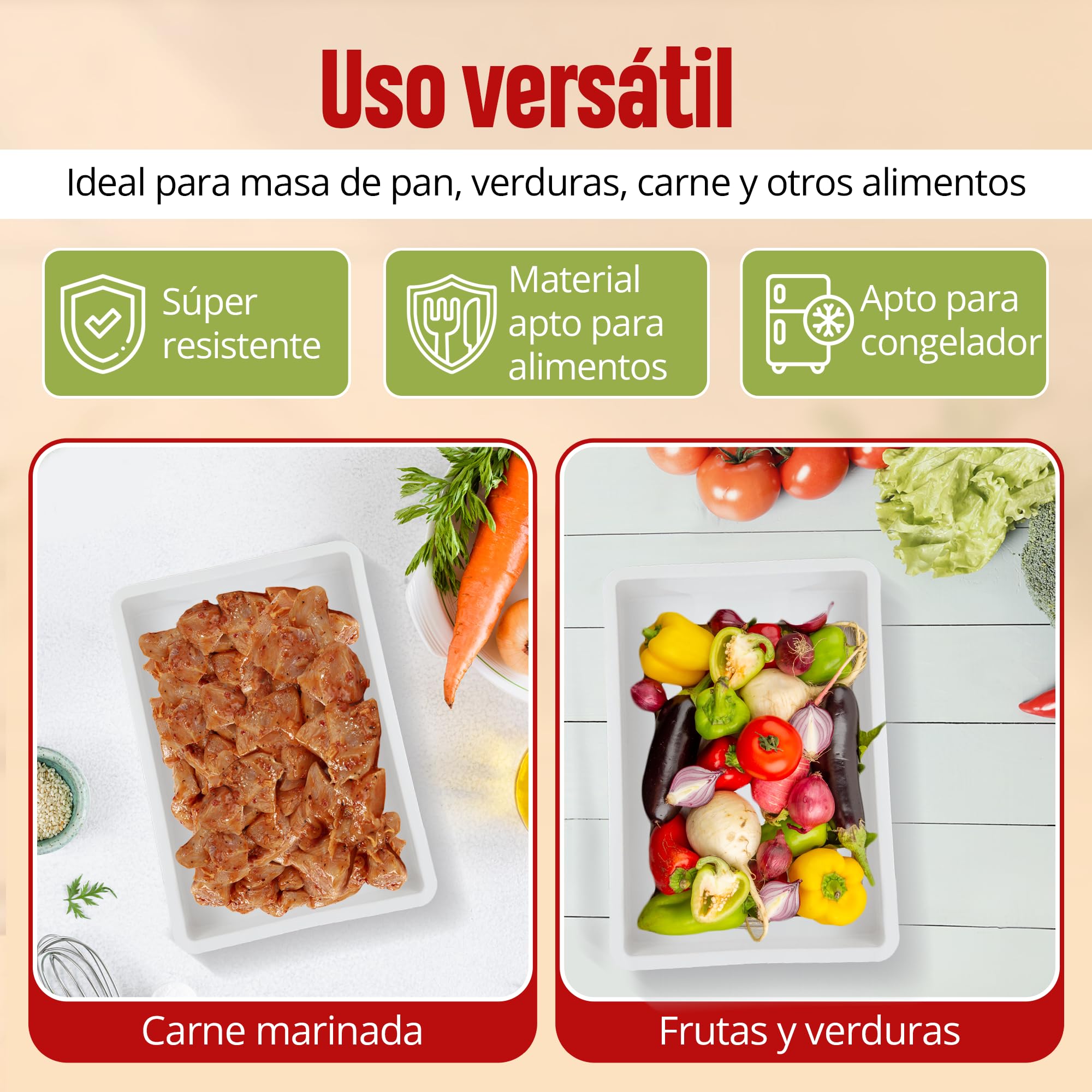 YAANI Juego de 2 cajas apilables a prueba de pan con tapas, rueda de pizza, batidor de masa, raspador de masa, perfecto para masa de pizza, masa madre, contenedor de almacenamiento de alimentos