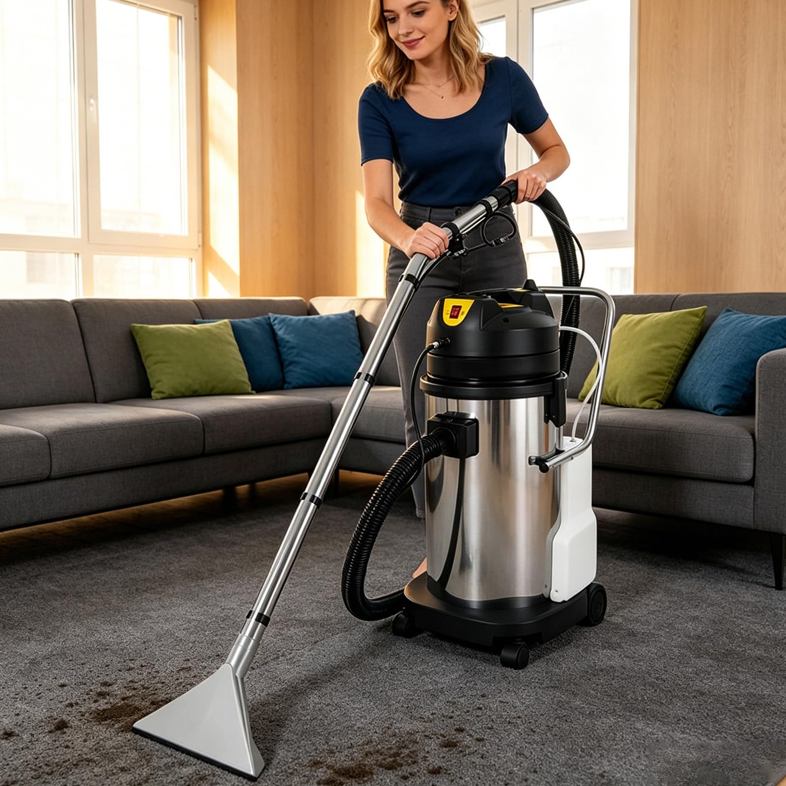 Carpet Cleaning Machine, Upholstery Cleaner Machine for Carpet Sofa 60L