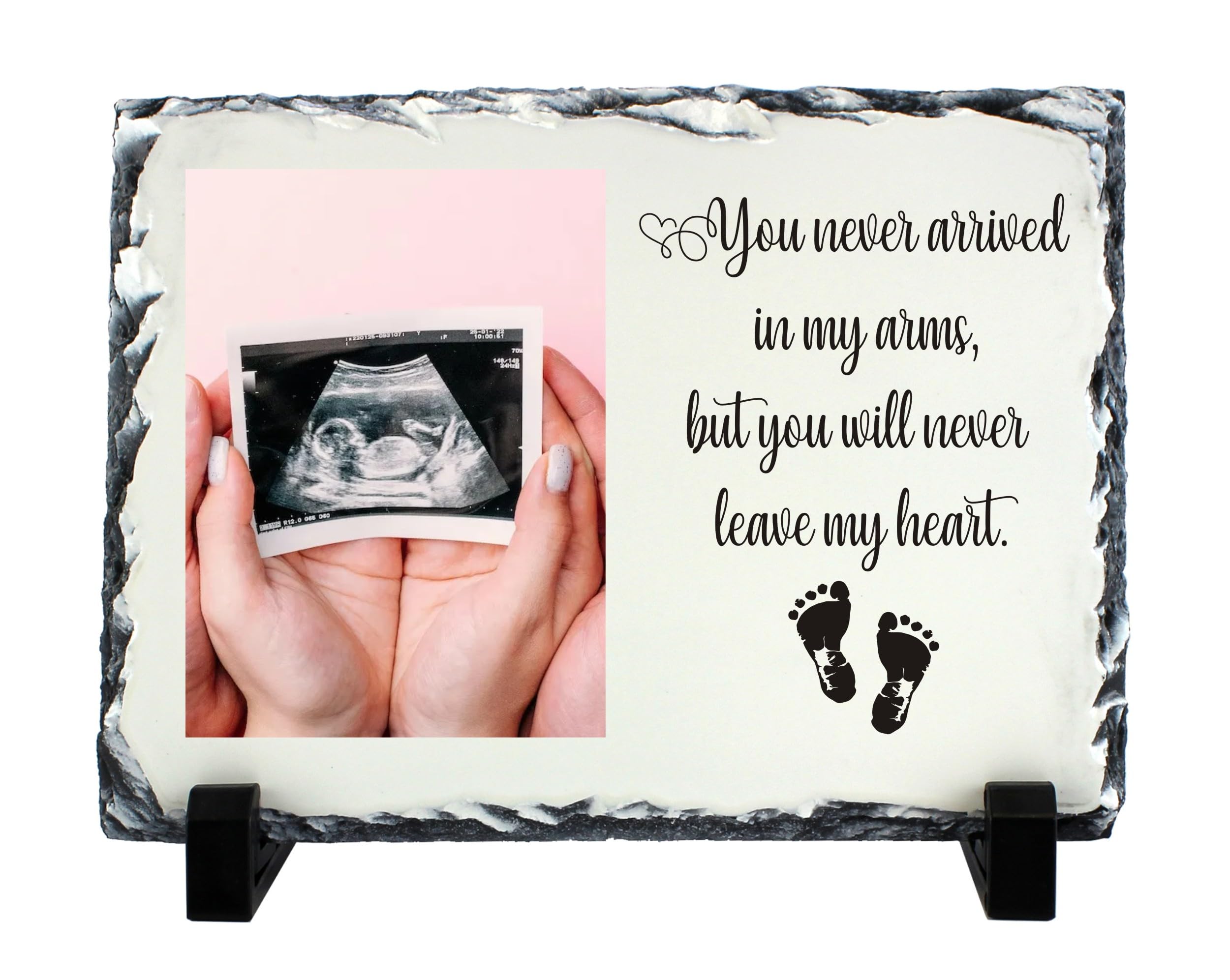 Personalised Custom Printed Sentimental Baby Loss Miscarriage Remembrance Gift Rock Slate Sign sq7