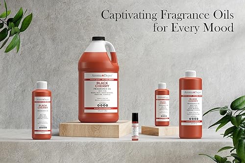 Miniatura 2 de Aceite de fragancia de cereza negra de 0.3 fl oz I Perfume I Aceite para la piel I Aceite perfumado. Proyectos de bricolaje como velas, bombas de