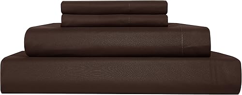 Miniatura 8 de Chic Home, Pisa, juego completo de 16 unidades para la recámara, con cobertor bordado tamaño King de color negro, Microfibra, Marrón, King, 0watts