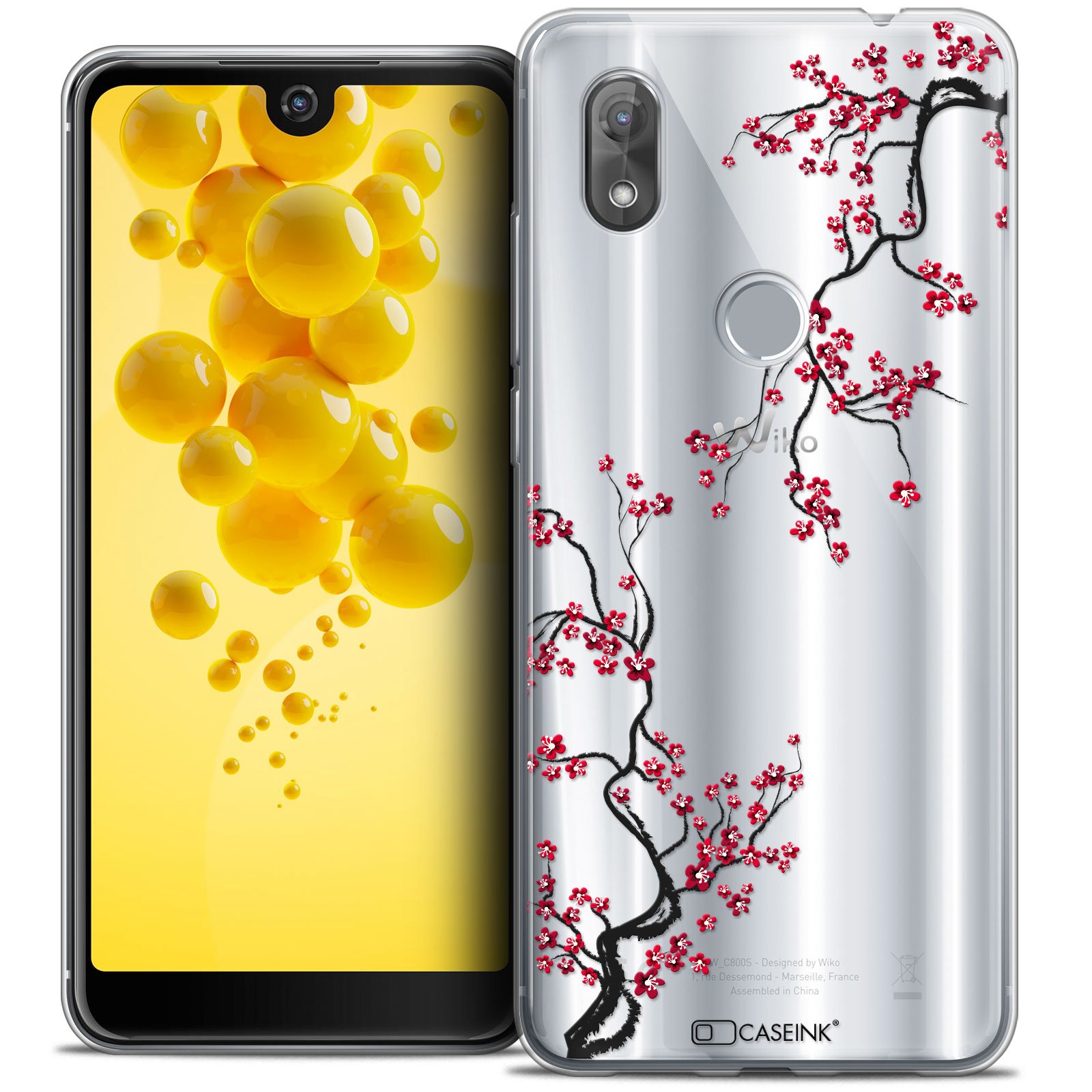 Ultra Slim Shell Case for 6.0 Inch Wiko View 2, Summer Sakura Design