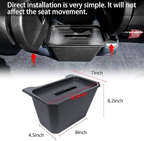 Miniatura 5 de SDPVorn Tesla Model Y Accessories - Caja de almacenamiento organizadora de maletero para Tesla Modelo Y 2021 2022 2023 de plástico múltiples