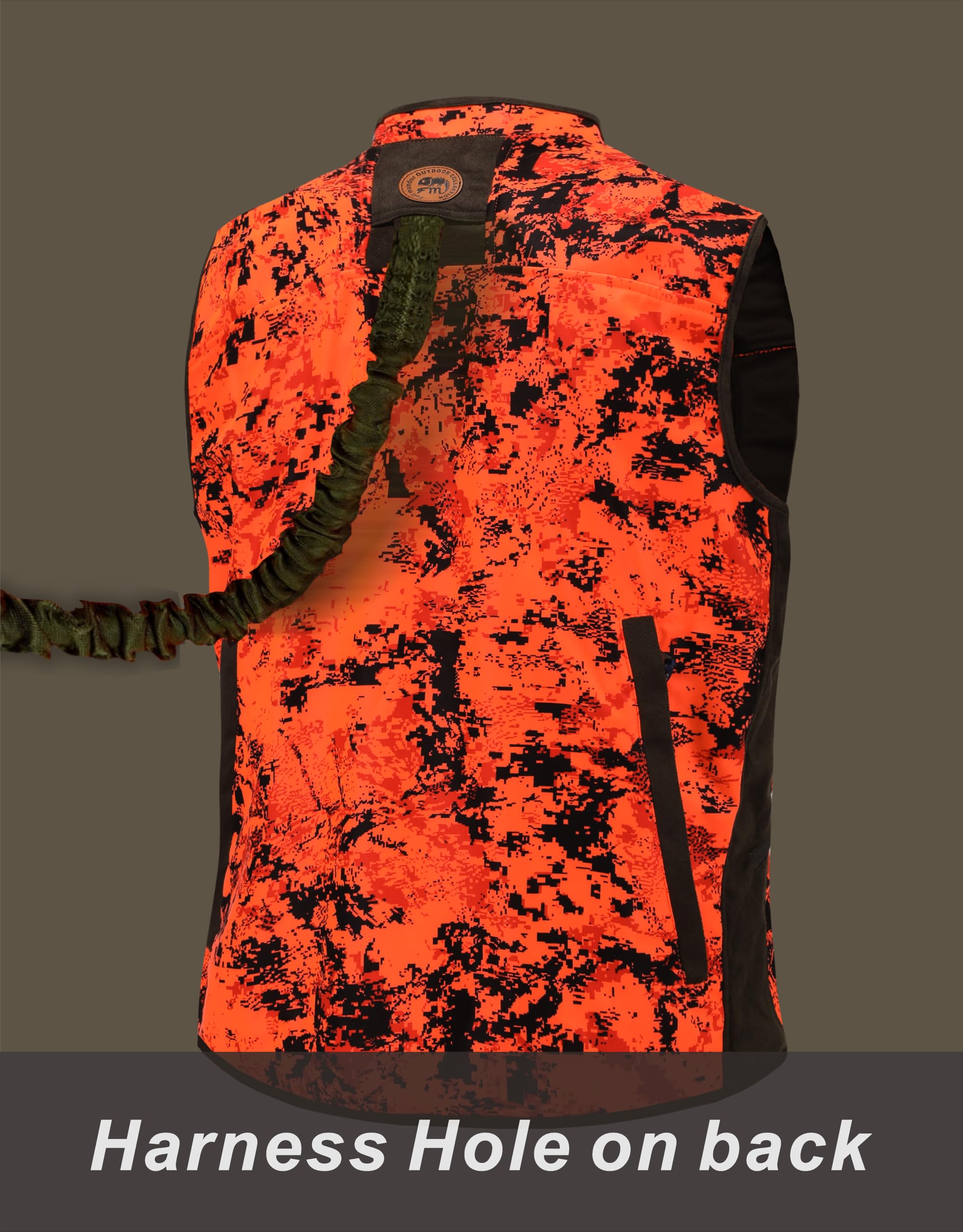 Atenze Blaze - Chaleco de caza de camuflaje naranja para hombre