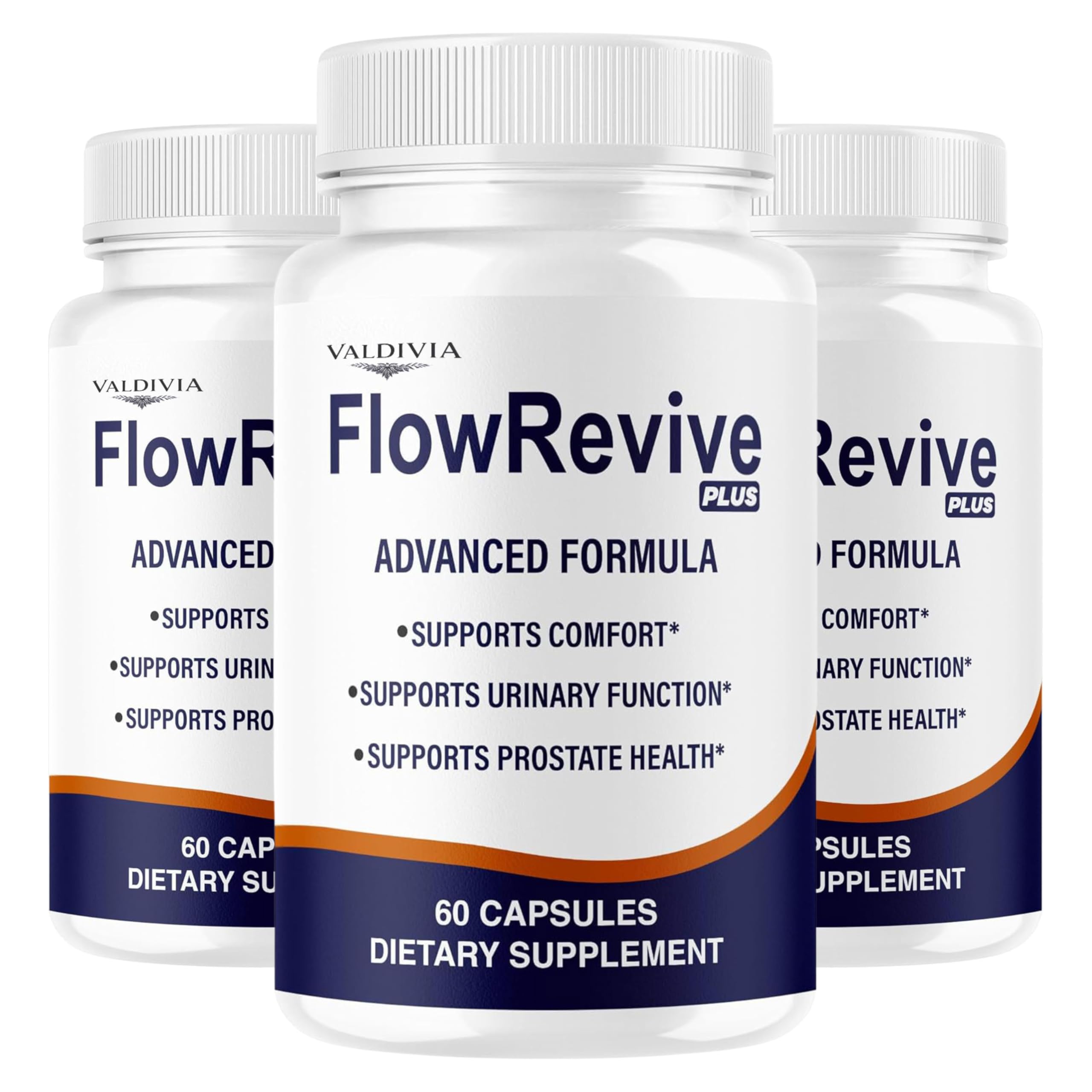 (3 Pack) FlowRevive Plus Capsules - Official FlowRevivePlus Premium Advanced Formula, 180 Capsules for 3 Months