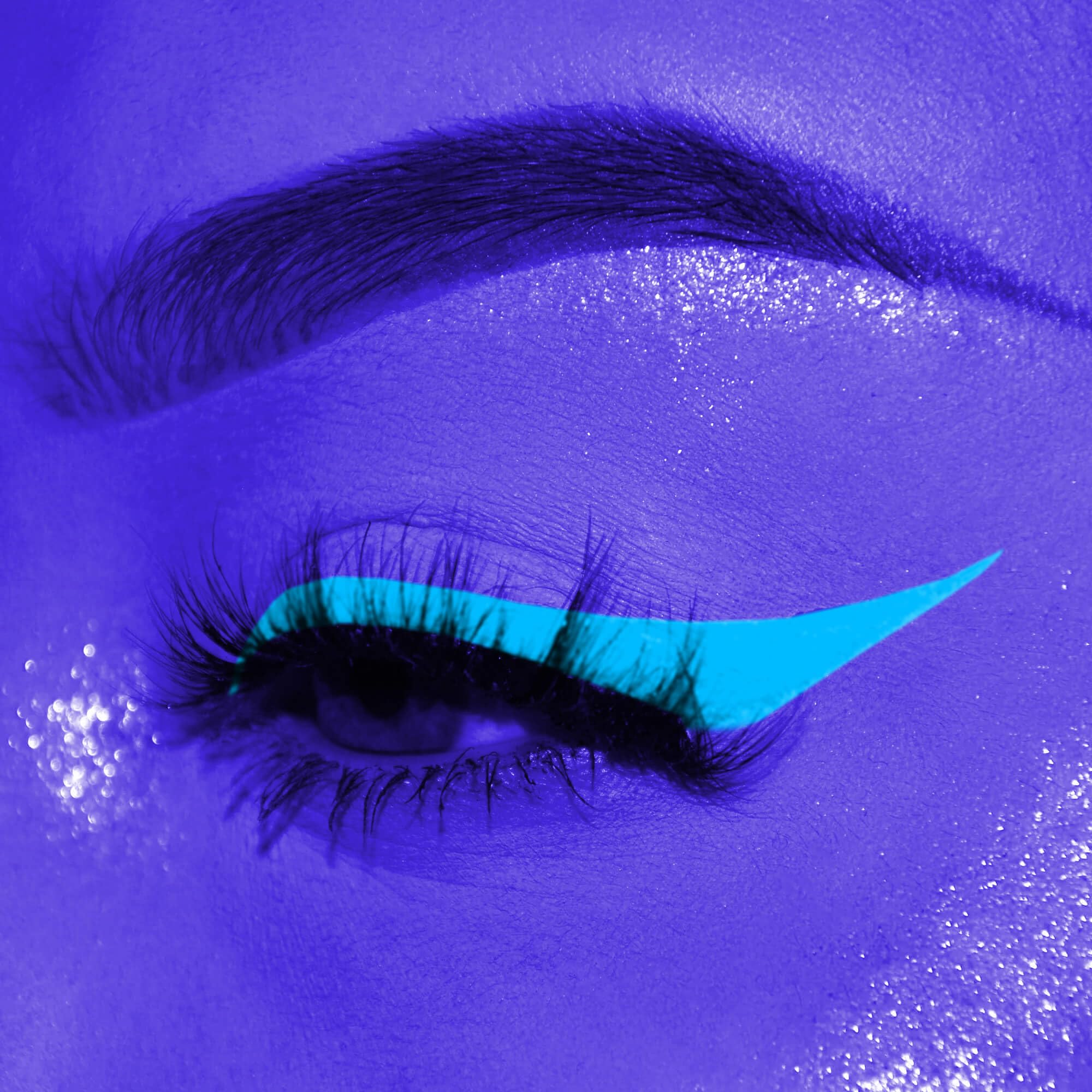 CCbeauty UV Neon Liquid Eyeliner, Matte Colored Eyeliner Pen, Glow Brightly Under UV Lights - Image 3