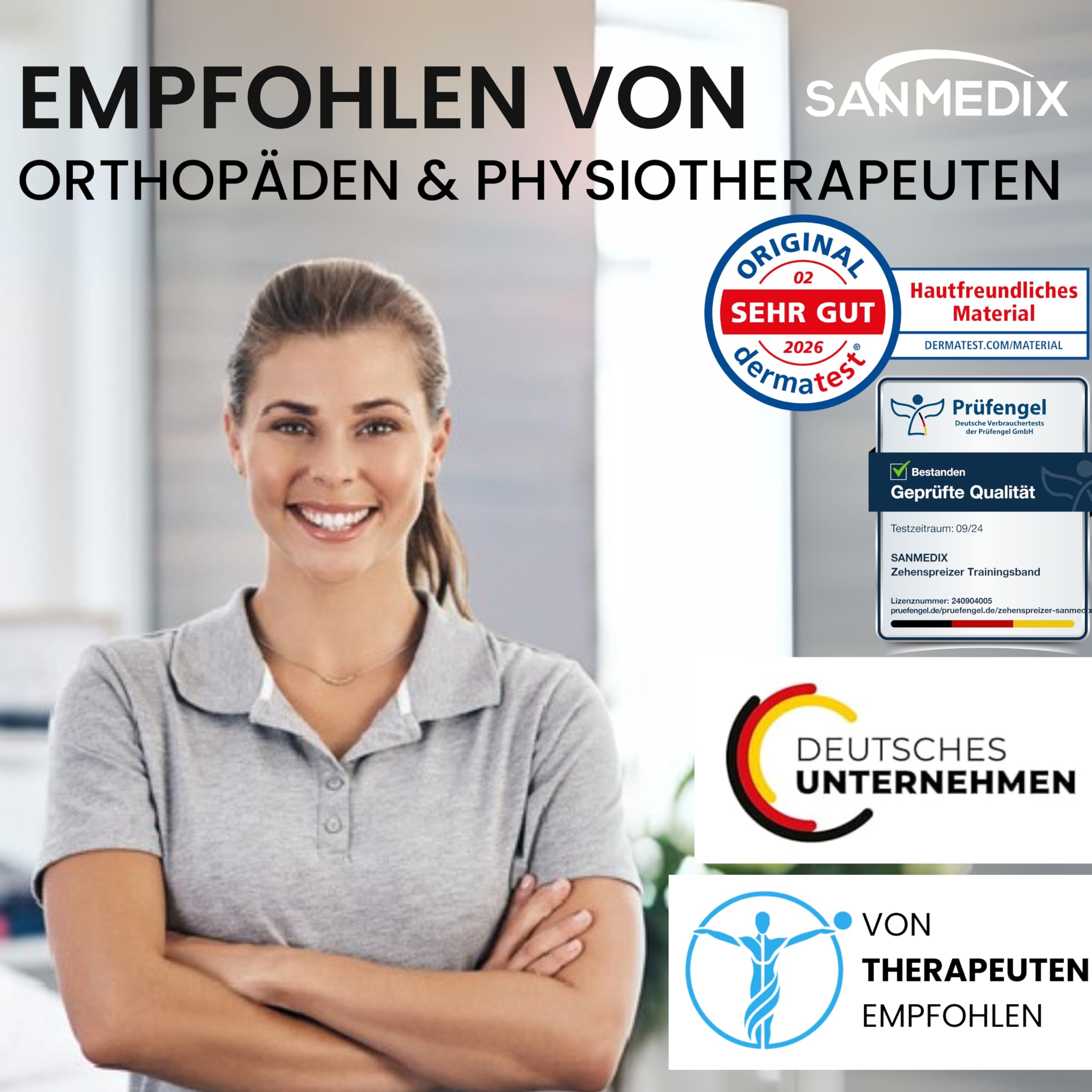 Hallux Valgus Kinesiotape – 20 bandes prédécoupées Sport & Physio Tapes pour orteil et pied – Bande de kinésiologie prédécoupée pour hallux valgus, respectueuse de la peau et sans latex (Noir
