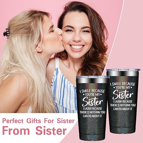 Miniatura 3 de Regalos para hermanas de parte de la hermana, regalos de cumpleaños para hermana, regalos para hermanas para mujeres, regalos para el día de la