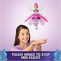 Vista 4 de Crystal Flyers, Muñeca mágica voladora con alas de cristal, juguetes interactivos para niños a partir de 5 años