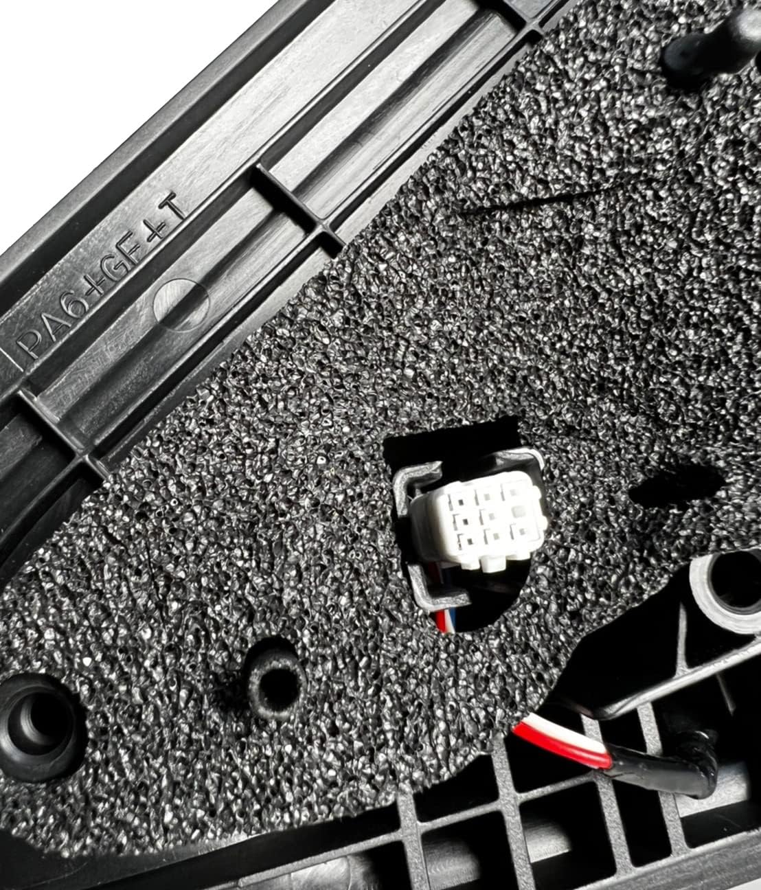 Dependable Direct Right Passenger Side Textured Unpainted Side View Mirror Compatible with 2010-2013 Mazda 3 - Power Operated, Manual Folding - Parts Link #: MA1321162