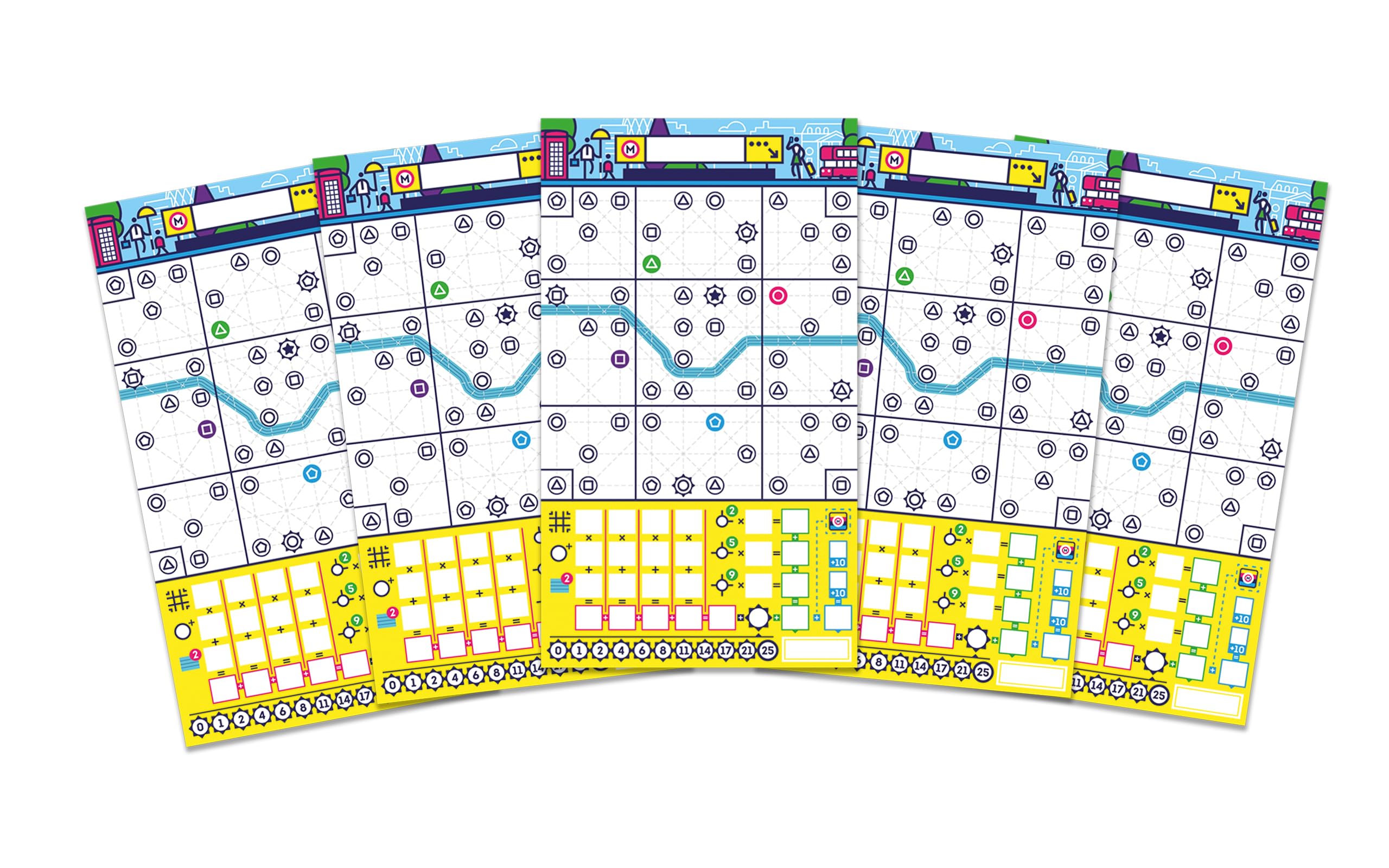 Next Station: London  DE/FR/IT/EN  Flip & Write, Nominiertes Spiel De Jahres 2023