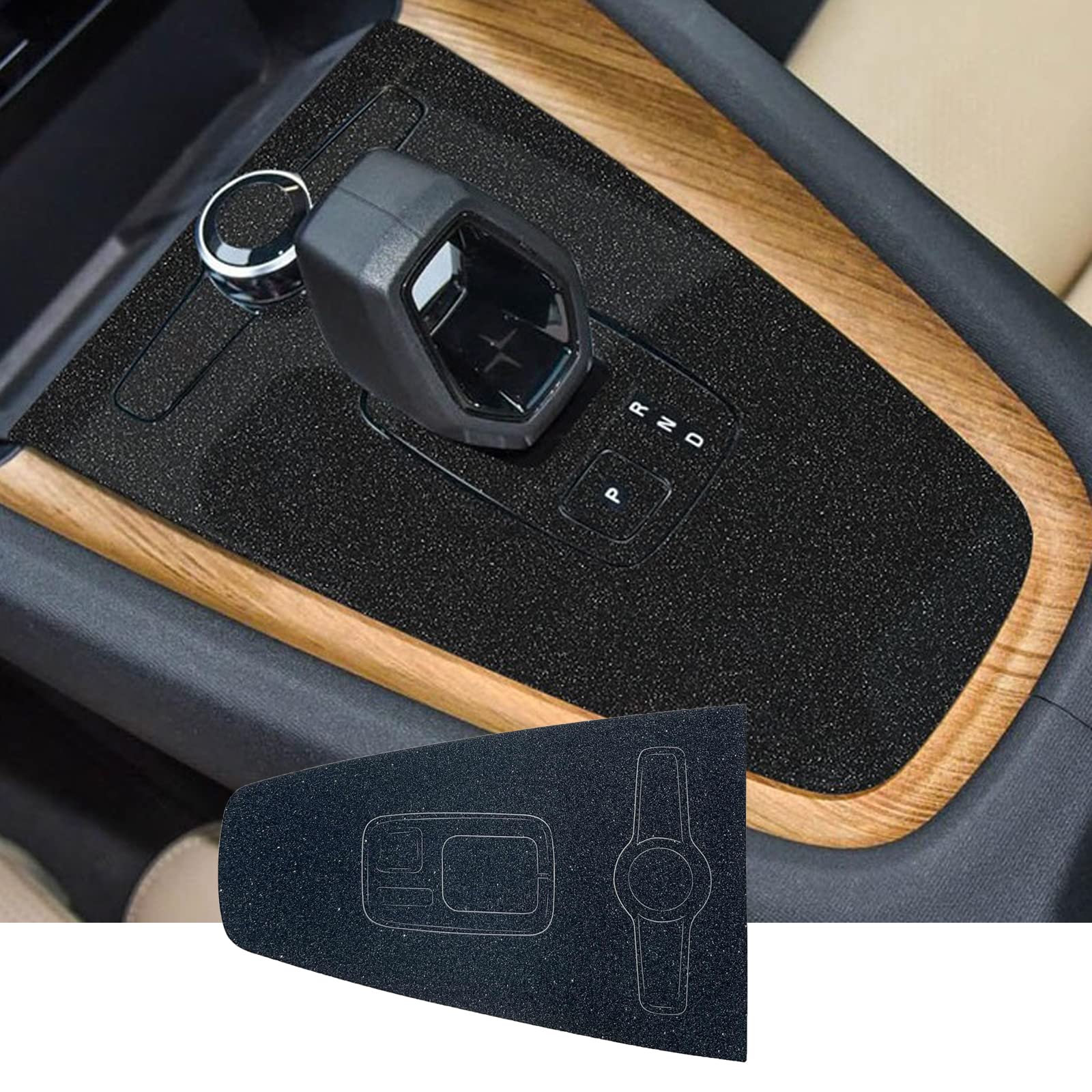 Car Central Console Protective Film Suitable for Polestar 2, 2022+, Scratch-Resistant, Like Original Car Paint, Waterproof, Stripes