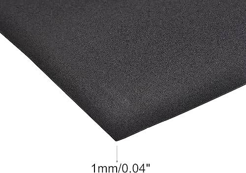 Miniatura 3 de uxcell Rollo de hojas de espuma EVA de color negro, 13 x 39 pulgadas, 0.039 in de grosor para manualidades, proyectos de bricolaje, 2 unidades
