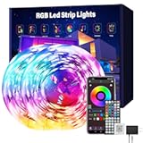 Led Lights for Bedroom 150 ft &lpar;2 Rolls of 75ft&rpar;&comma; Music Sync RGB Led Strip Lights with Remote App Control&comma; Color Changing Led Lights for Room Home Kitchen Party Decor