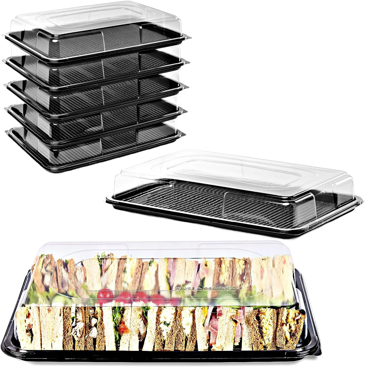 10 LARGE PLATTERS & LIDS