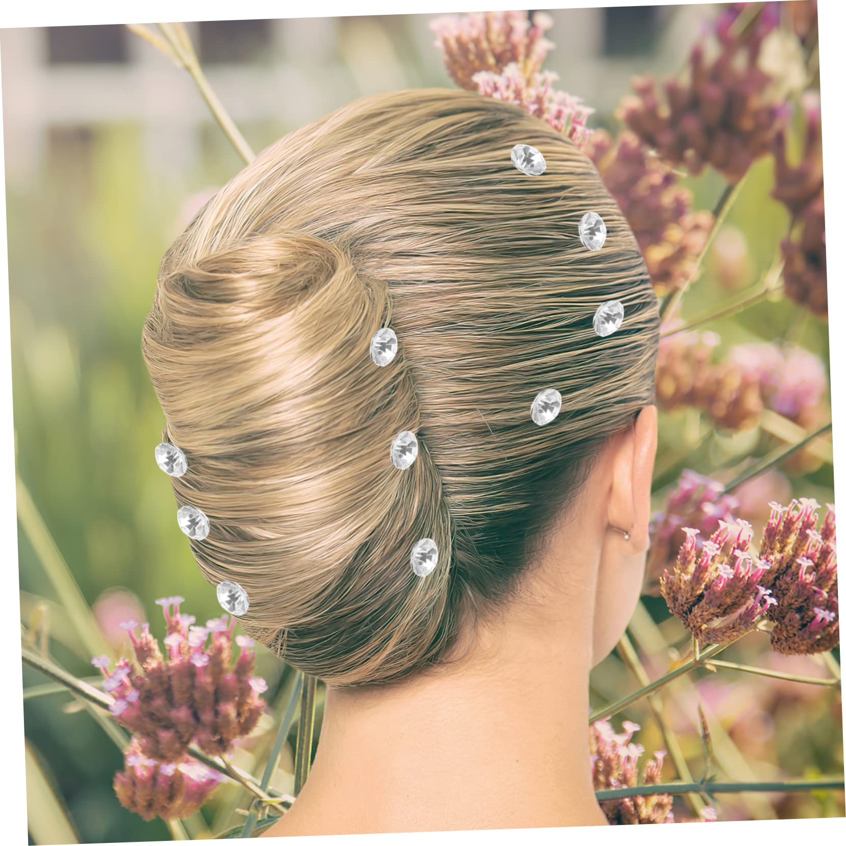 FRCOLOR Juego De 4 Horquillas Para Moños Con Diamantes De Imitación Para Mujer Accesorios Para El Cabello De Boda Para Novia 12 Unidades X 4