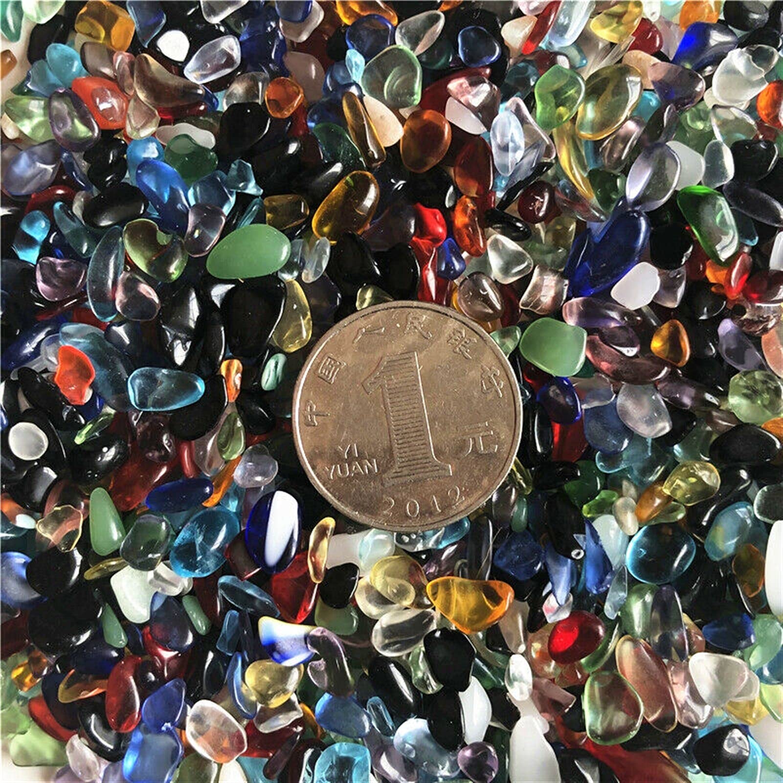 50g 5-8mm Grava Colorida Esmalte de Color Cristal Buda Acuario Pecera Piedras Piedras Naturales y Inicio Colecciones
