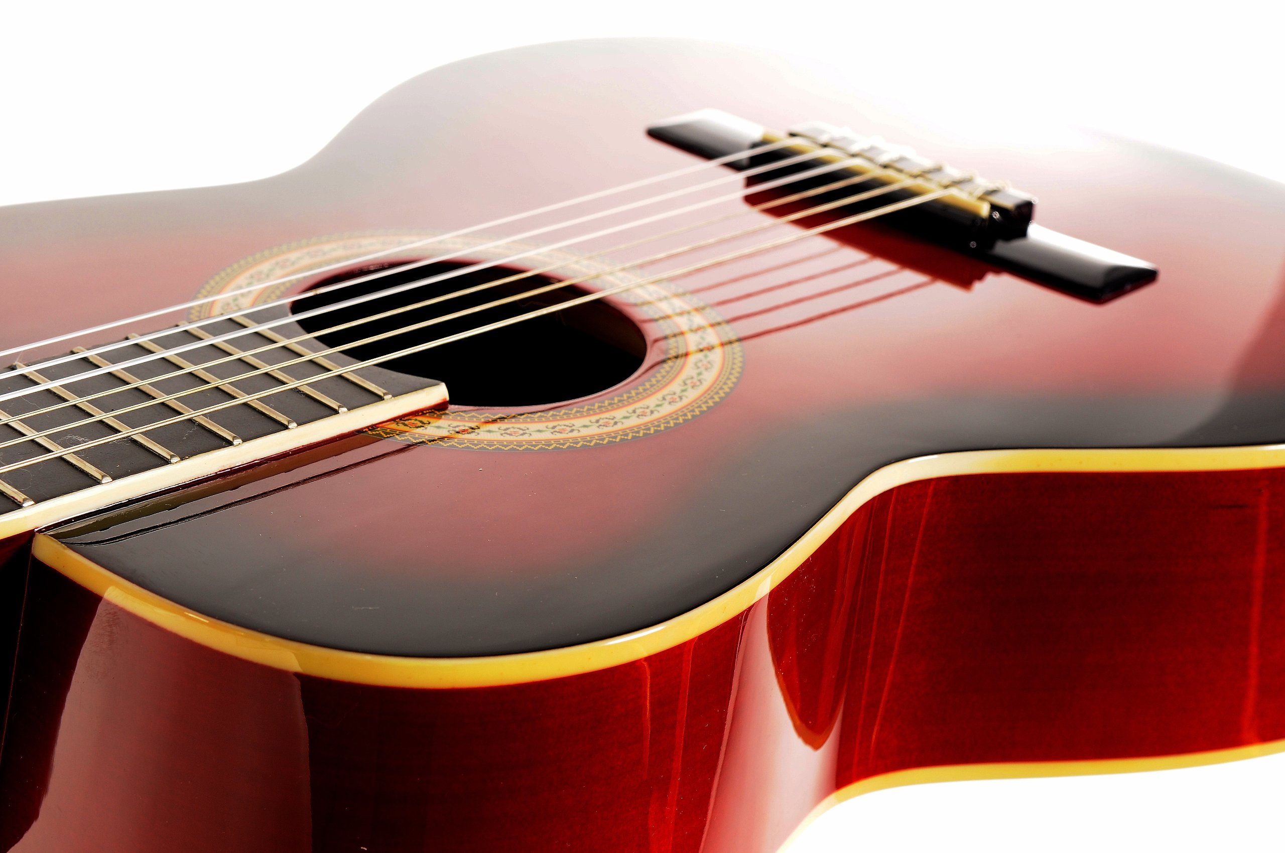 ASHTON SPC34TRB - Guitarra clásica (tamaño 3/4), color rojo