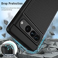 Vista 4 de FNTCASE Funda para Google Pixel 7-Pro: funda protectora de doble capa resistente para teléfonos celulares a prueba de golpes con textura