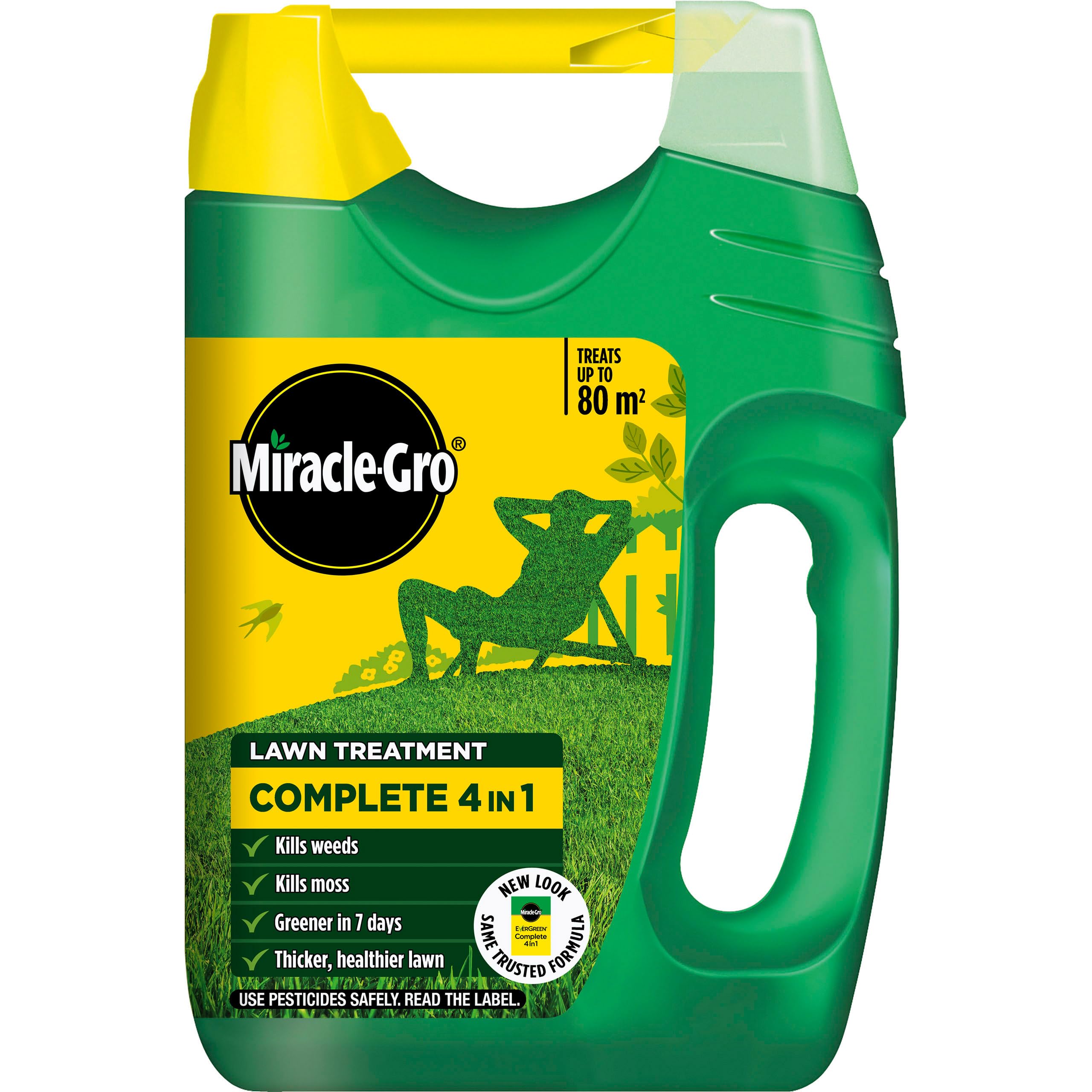 Miracle-Gro Complete 4-in-1 Lawn treatment, up to 80 m2, Yellow