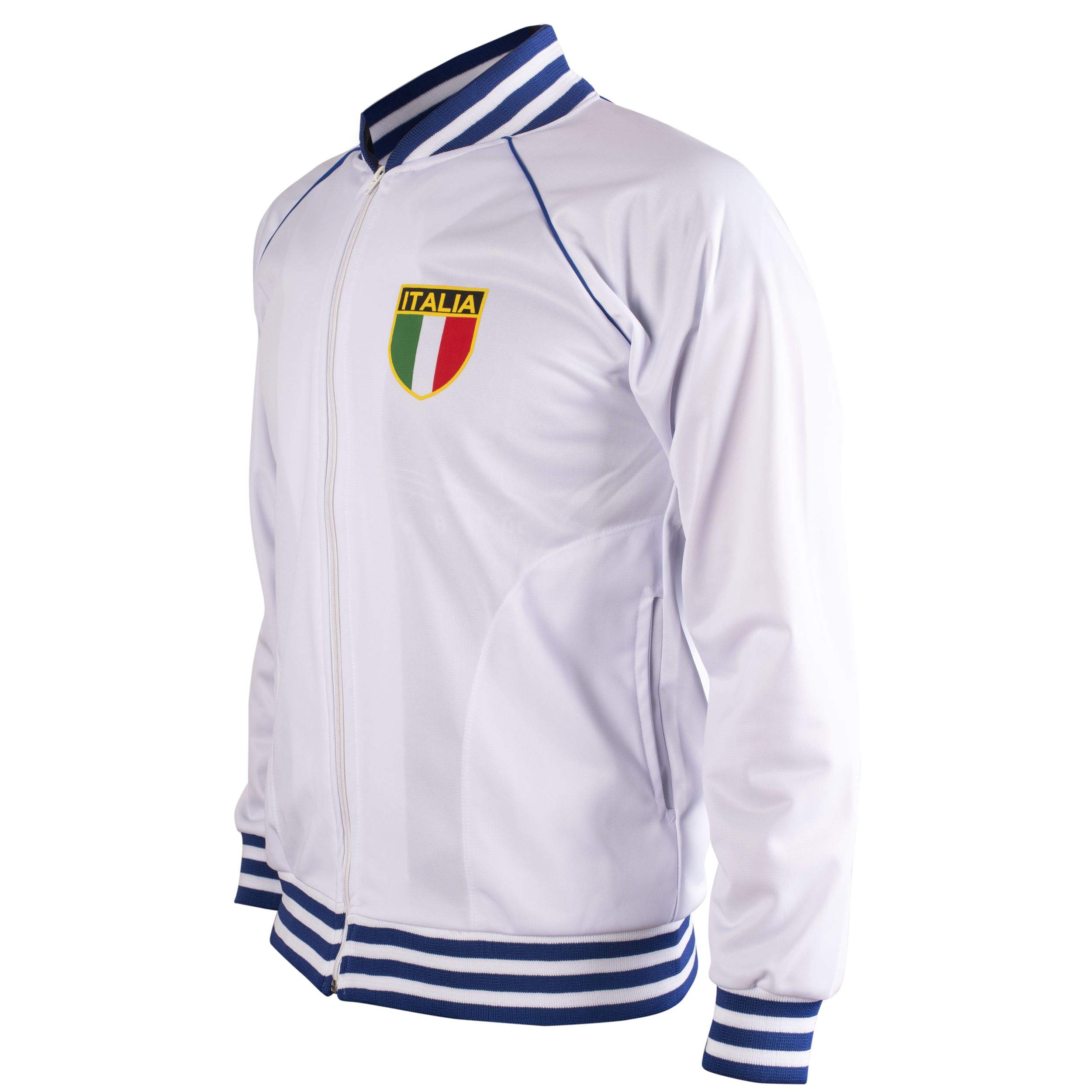 Italie/Italia Veste Retro Football Survêtement Veste Zippée Hommes