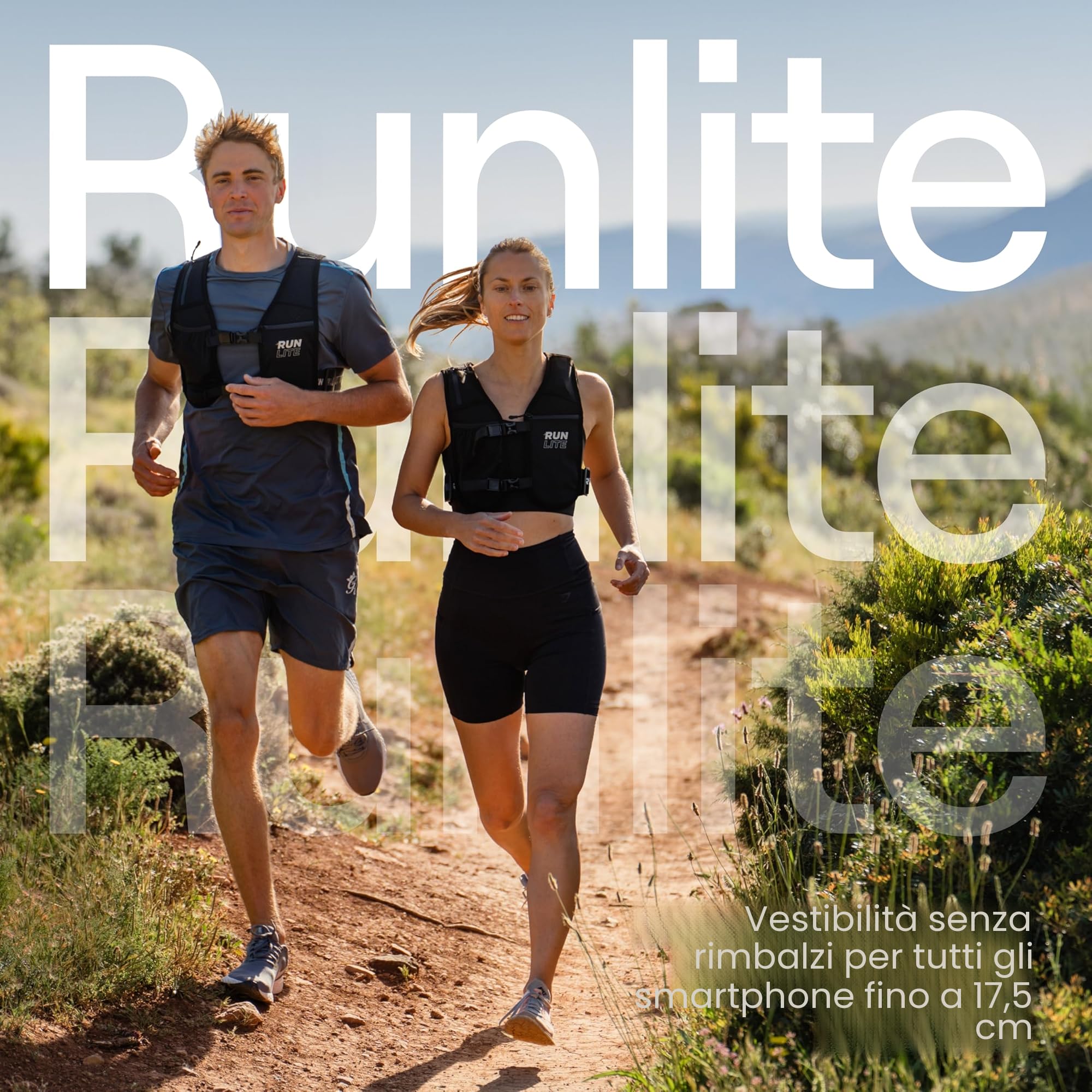 Gilet Running Unisex Impermeabile con Porta Cellulare 5 Tasche Riflettente per Corsa Jogging M/L (84-112 cm)