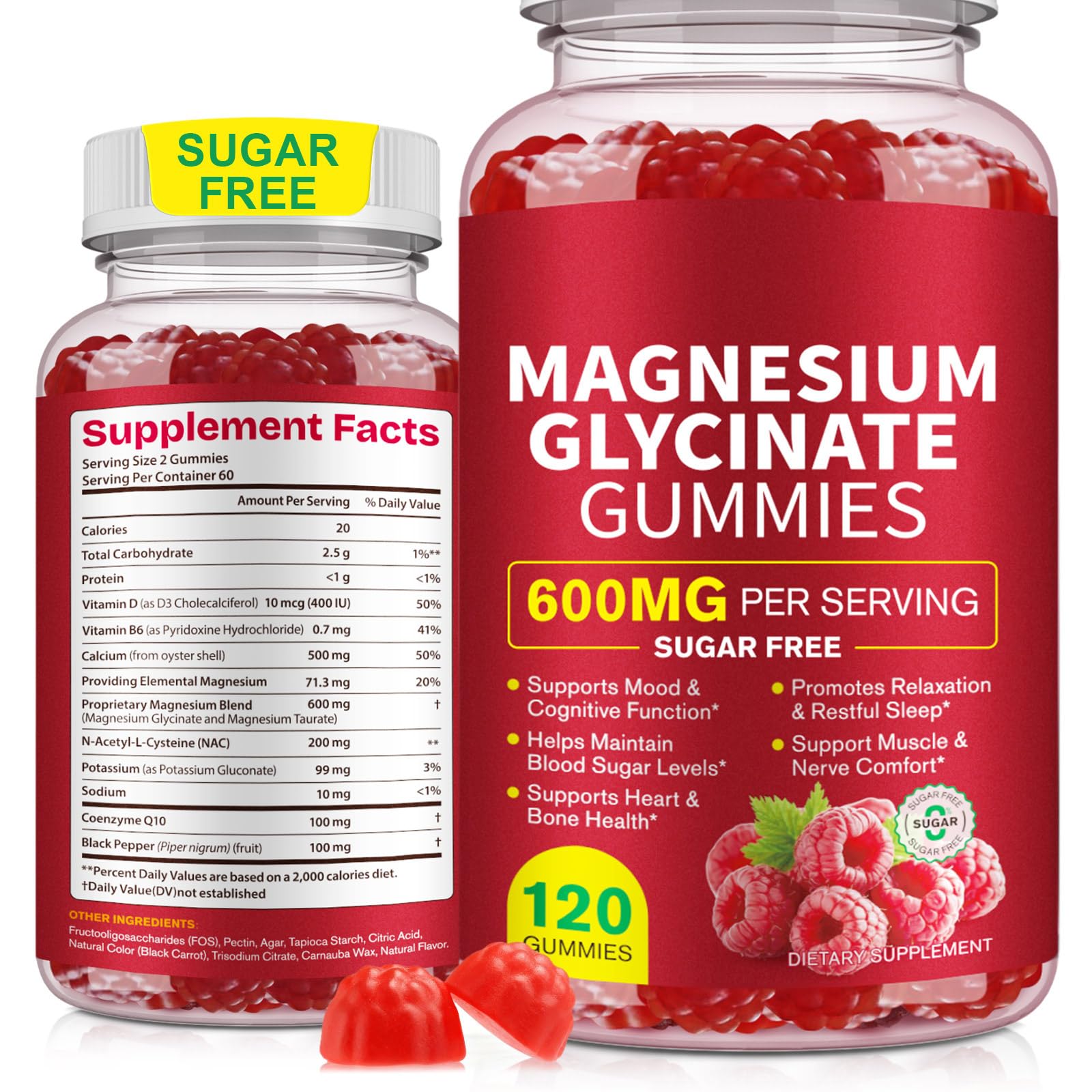 Mariayu Magnesium Glycinate Gummies 600mg