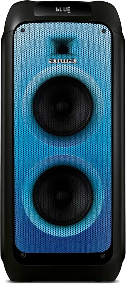 Caixa de Som PartyBox AIWA PB-05 Bluetooth 20H RGB USB TWS Preto