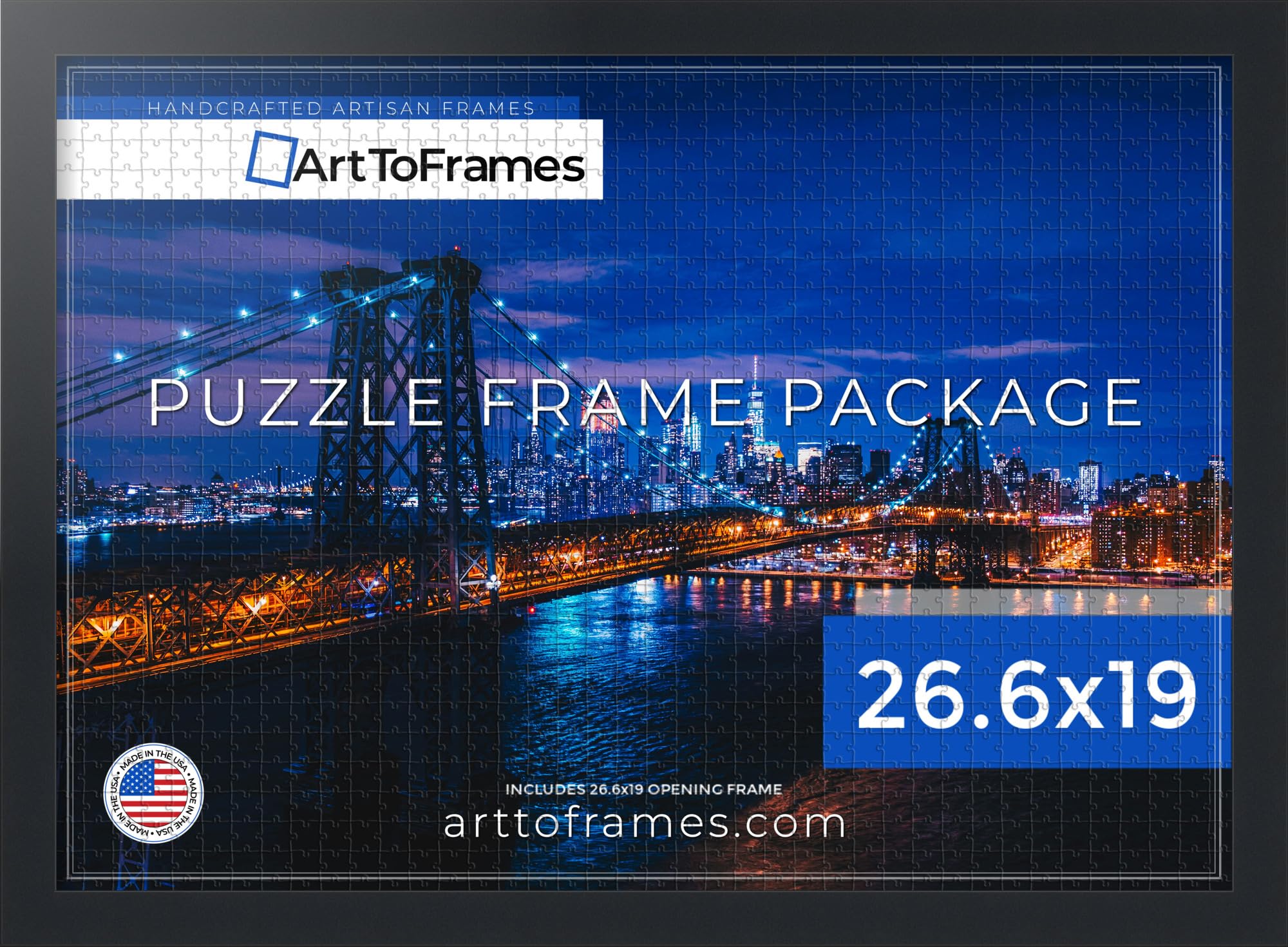 Amazon.com - ArtToFrames 26.6x19 INCH/68x48 CM Black Frame for