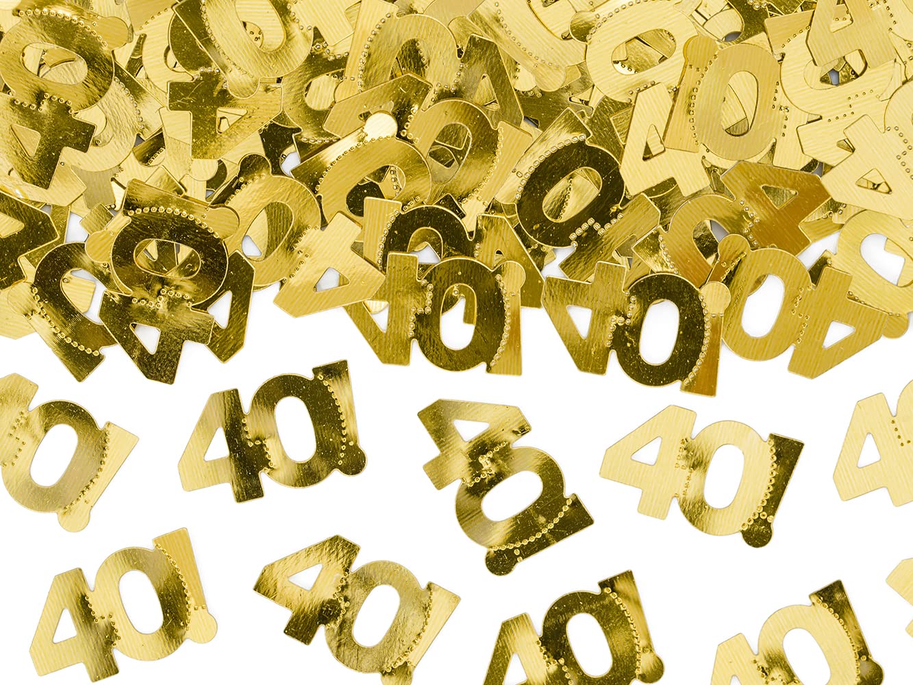 Luck and Luck 40th Birthday Gold Age confetti | Number 40 Table Confetti | Gold 40th Birthday Table Confetti | Birthday Table Decoration | 40th Anniversary Decorations
