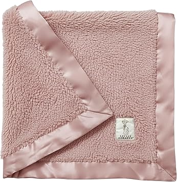 Little Giraffe Baby Blanket - Soft Chenille with Satin Trim - 29x35"