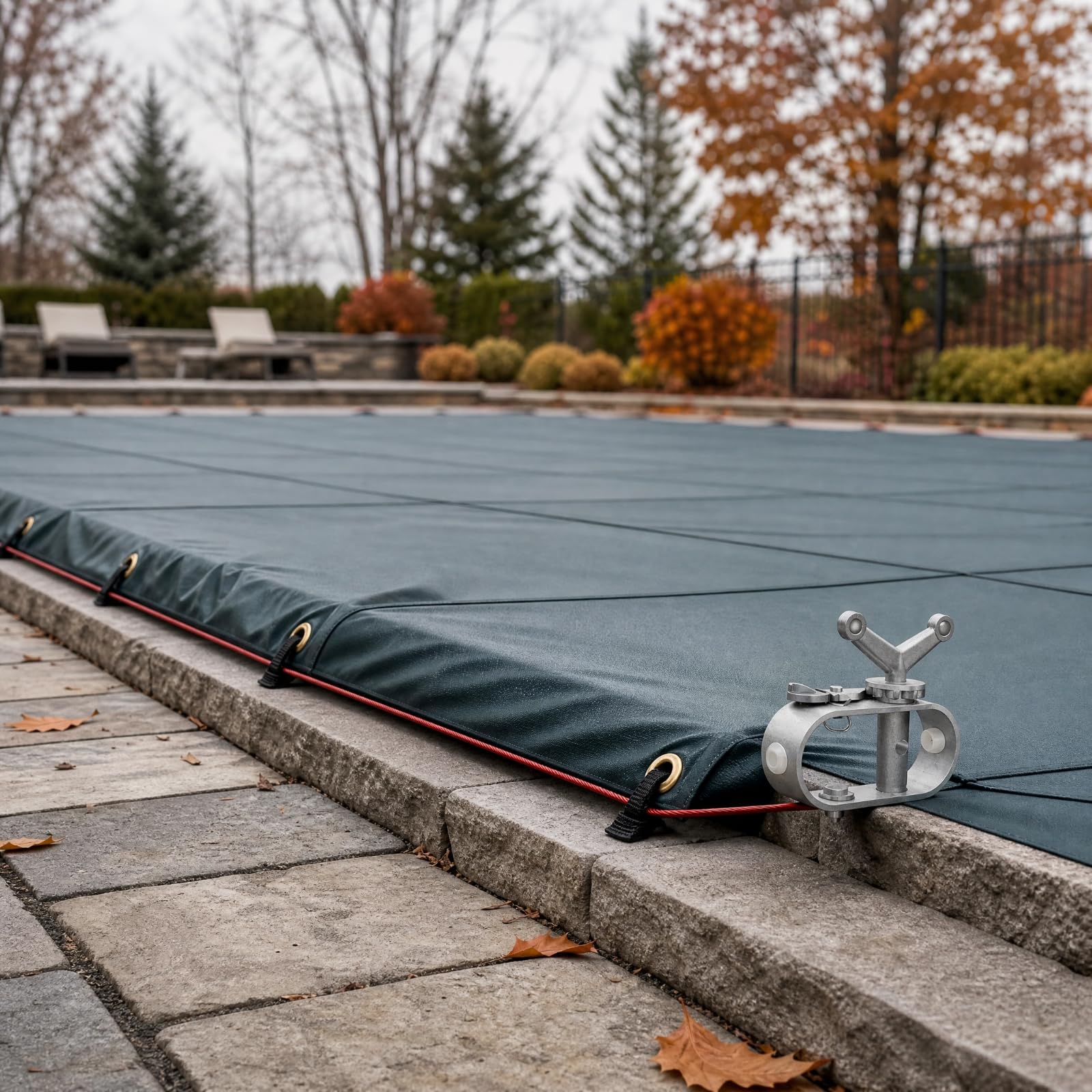 rockible Cabrestante Palanca para Cubierta Piscina Invierno Compacto Cubierta con Palanca, 30m