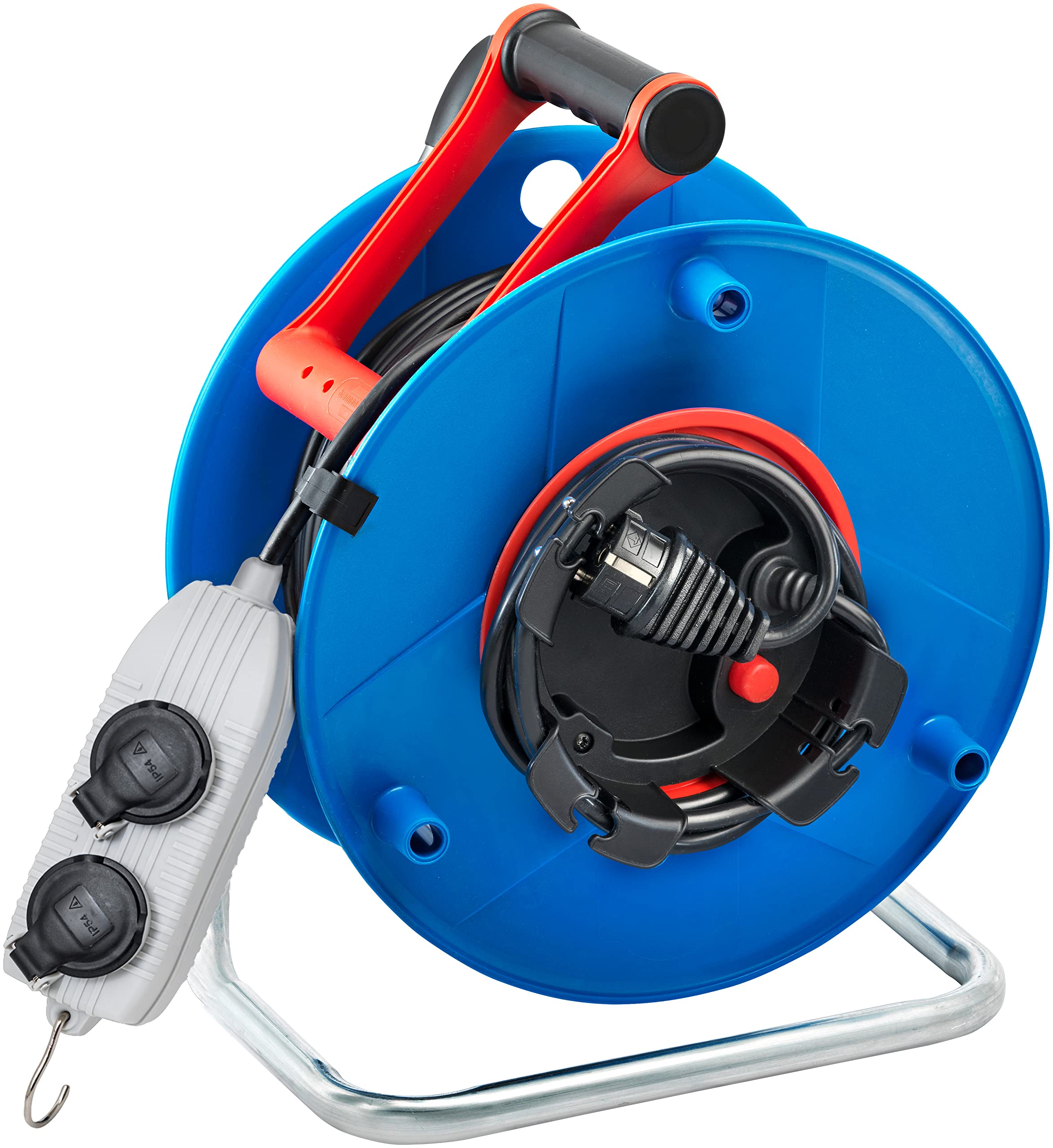 Brennenstuhl 1139941 Enrollador de cable eléctrico estándar (SM4-RB, 40 m H05VV-F, 3G1,5)