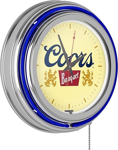 Coors Banquet - Reloj de pared neón (14.0 in)