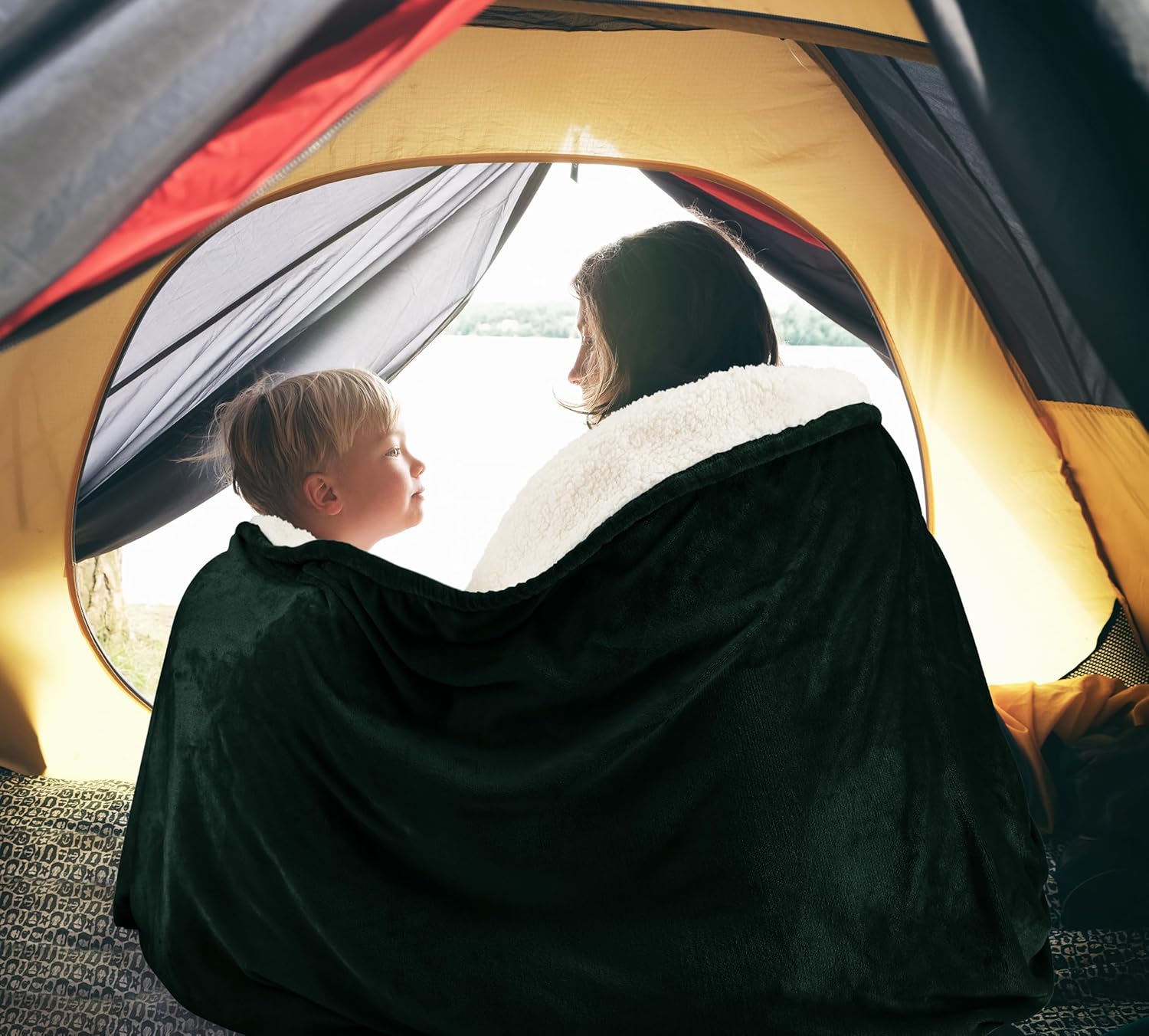 Utopia Bedding Sherpa Blanket Throw Size (Forest Green, 50x60 Inches) - Soft Lightweight Plush Fleece Reversible Blanket for Bed, Sofa, Couch, Camping and Travel - Image 6