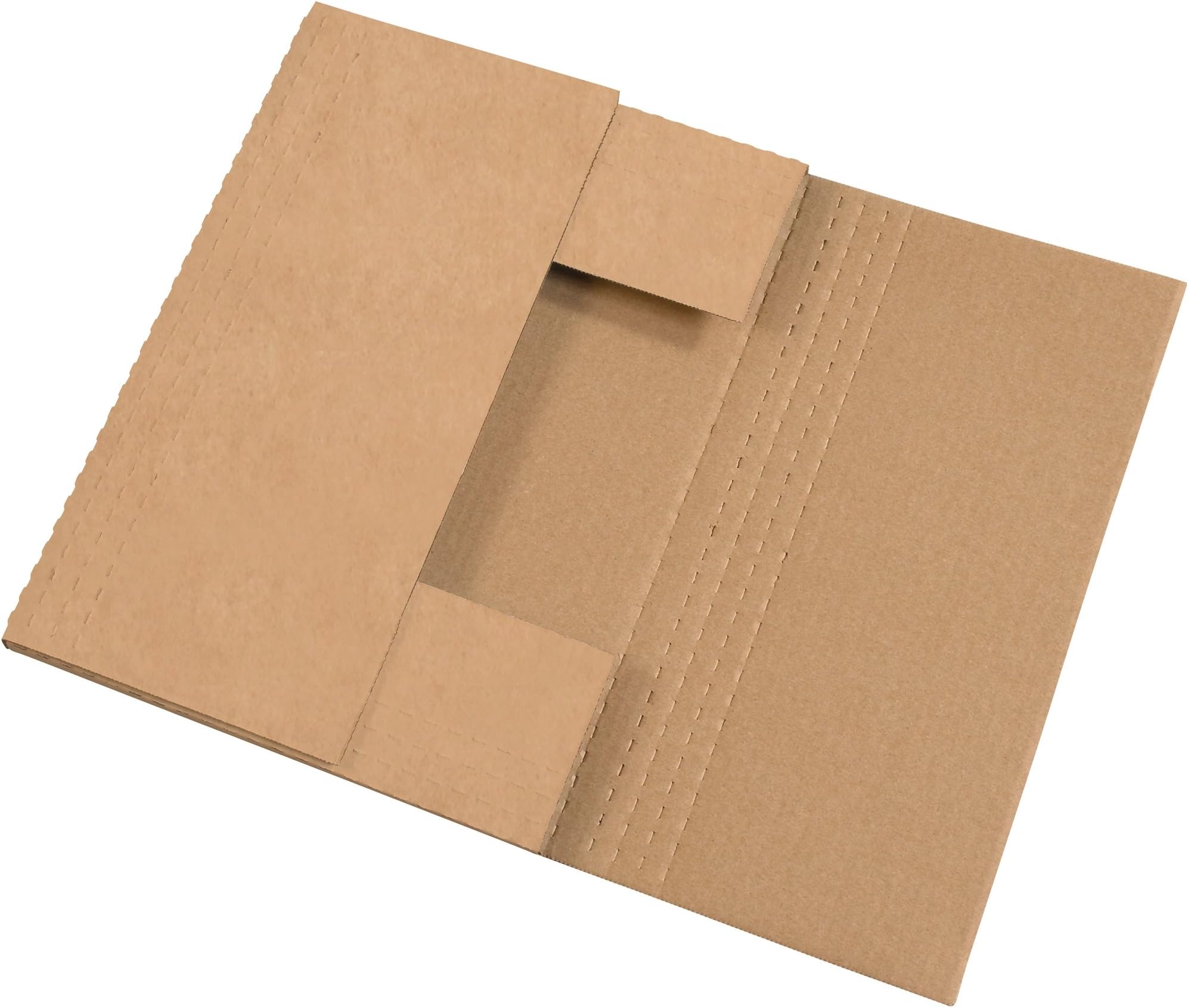 Ship Now Supply SNM4BKK Easy-Fold Mailers, 17 1/8"L x 14 1/8"W x 2"H, Kraft (Pack of 50)