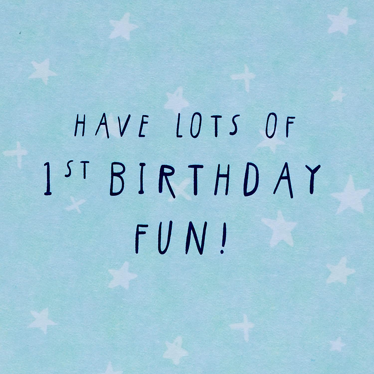 Hallmark 1st Birthday Card - Fun Die Cut Design