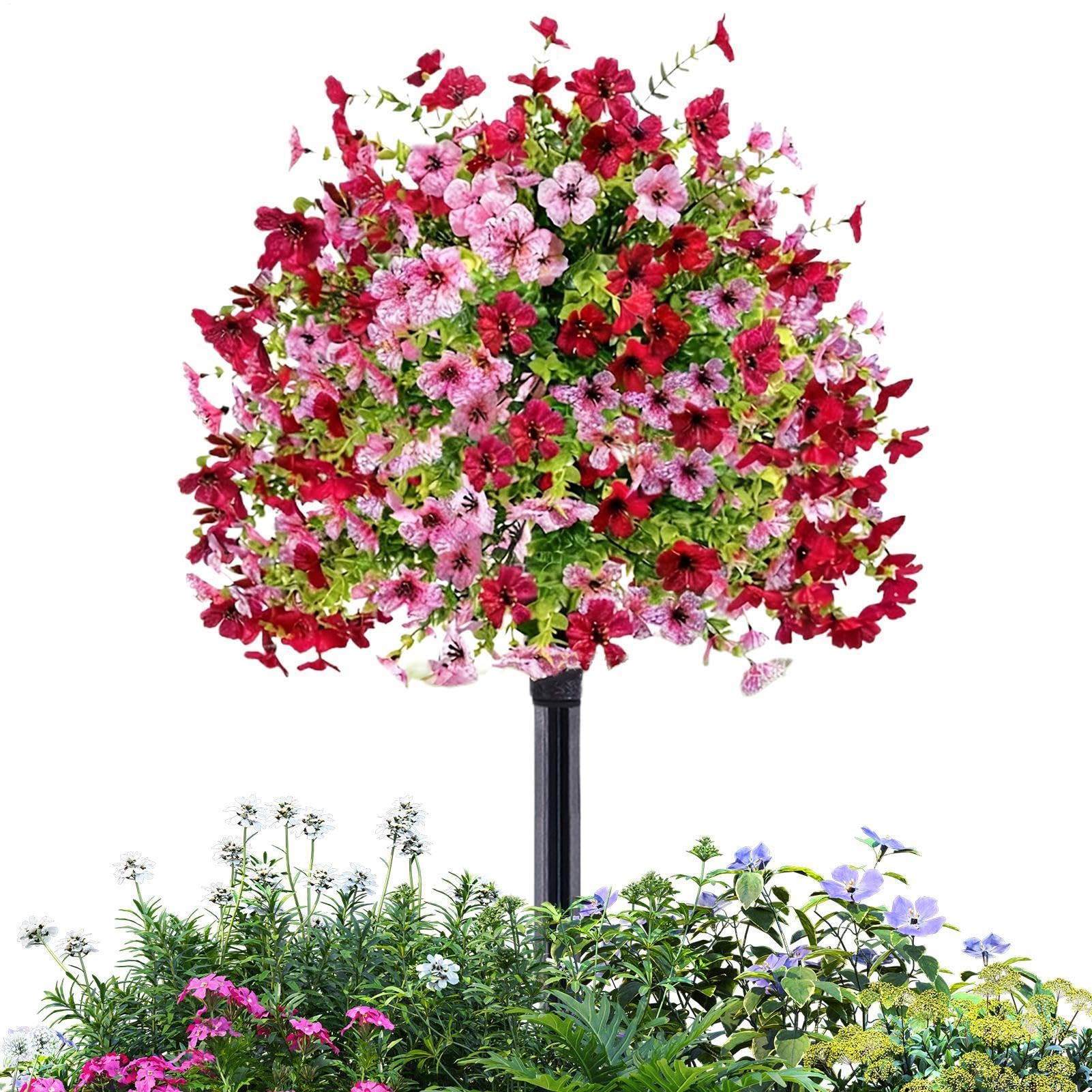 Petunias artificielles extérieur pour décoration jardin et cour