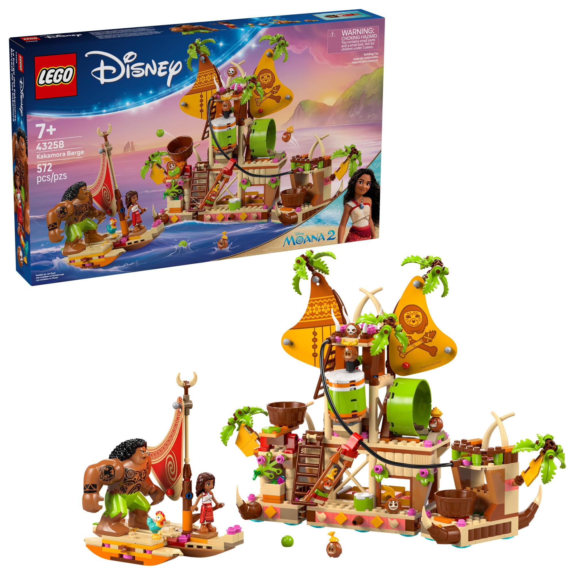 Amazon.com: LEGO Disney Moana 2 Kakamora Barge Kids Toy - Pretend