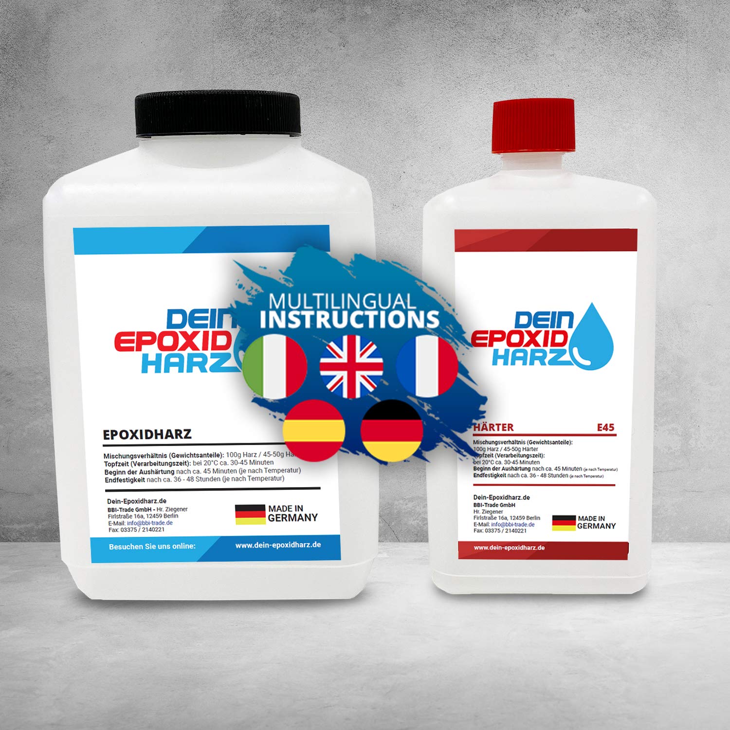 Epoxy Resin 2.25 kg Fibreglass Kit Professional Quality Clear & Odourless Lamination and Resin