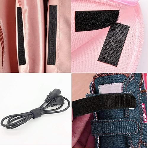 Miniatura 5 de IHKFILAN Cinta de cierre de velcro de 5 yardas para coser, cinta de tela de nailon no adhesiva para manualidades, cinta entrelazada, cierres de