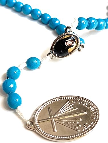 Miniatura 7 de Santa Faustina Kowalska Mística y Visionaria Verdadera Reliquia Apóstol Divino de la Misericordia con Medalla Milagrosa Jesús I Trust in You Basado