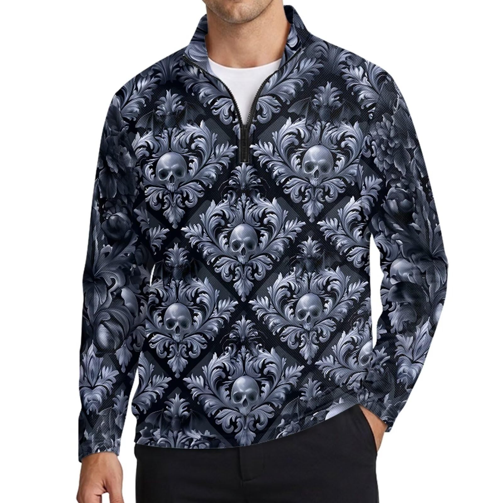 Polo da uomo a maniche lunghe raglan ad asciugatura rapida