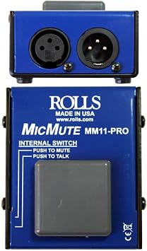 rolls MM11PRO Switchable Microphone Mute/Talk Professional Microphone Switch