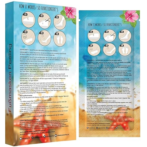 Miniatura 2 de Summer Foot Mascarilla exfoliante que elimina la piel muerta, removedor de callos dermatológicamente probado para pies secos y agrietados
