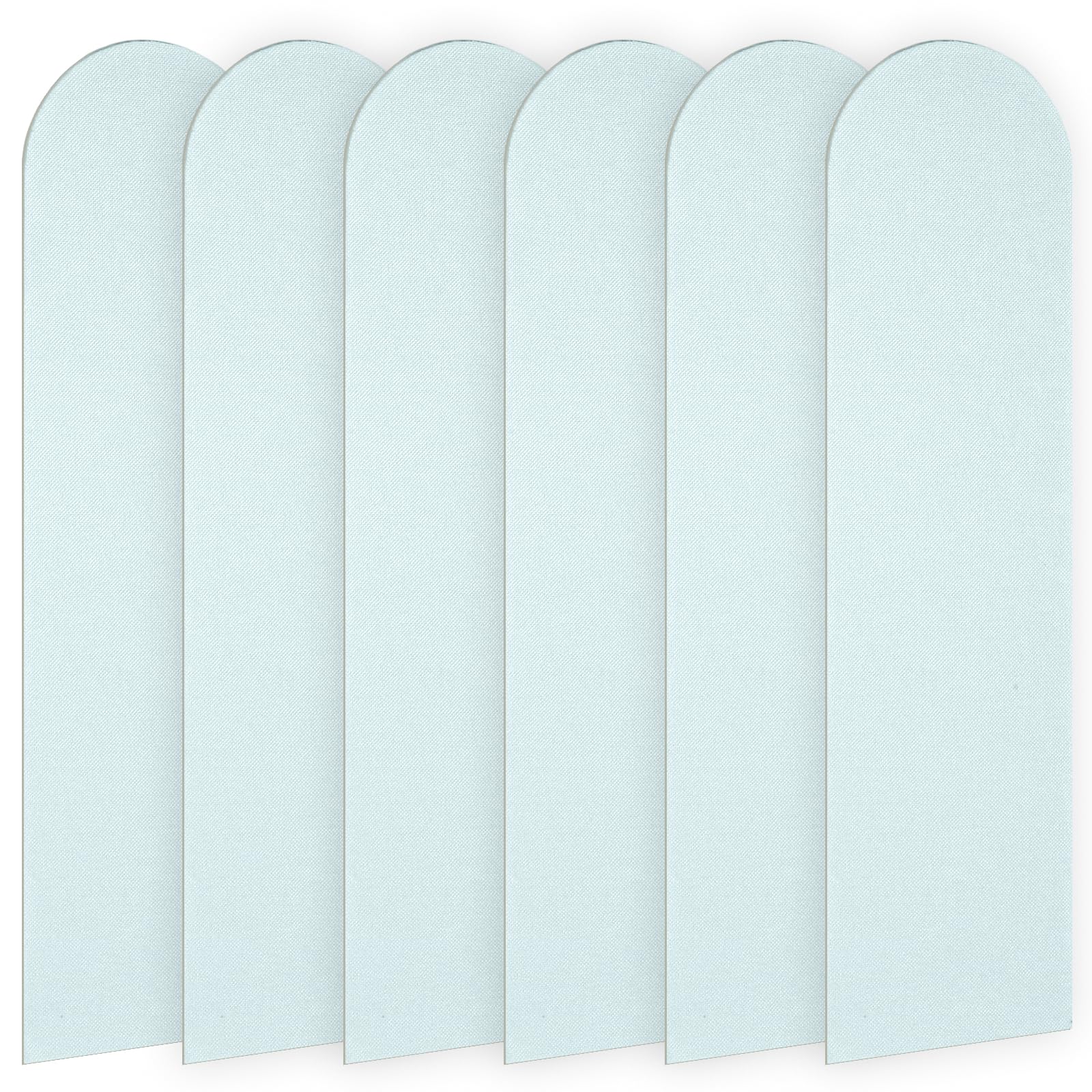 6 paneles de pared 3D, 56 x 15 cm, espuma XPE, acolchado de pared, autoadhesivo, anticolisión, acolchado de pared para dormitorio, habitación infantil (azul)