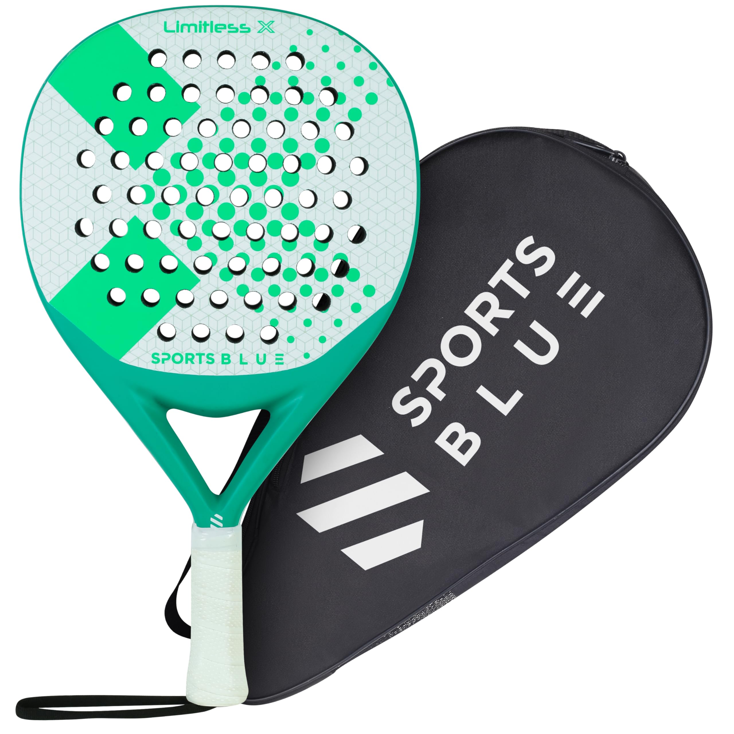 SportsBlue Carbon surface Padel Racket - Pro-Series Tennis Racket, Core Pala Padel Racquetts -