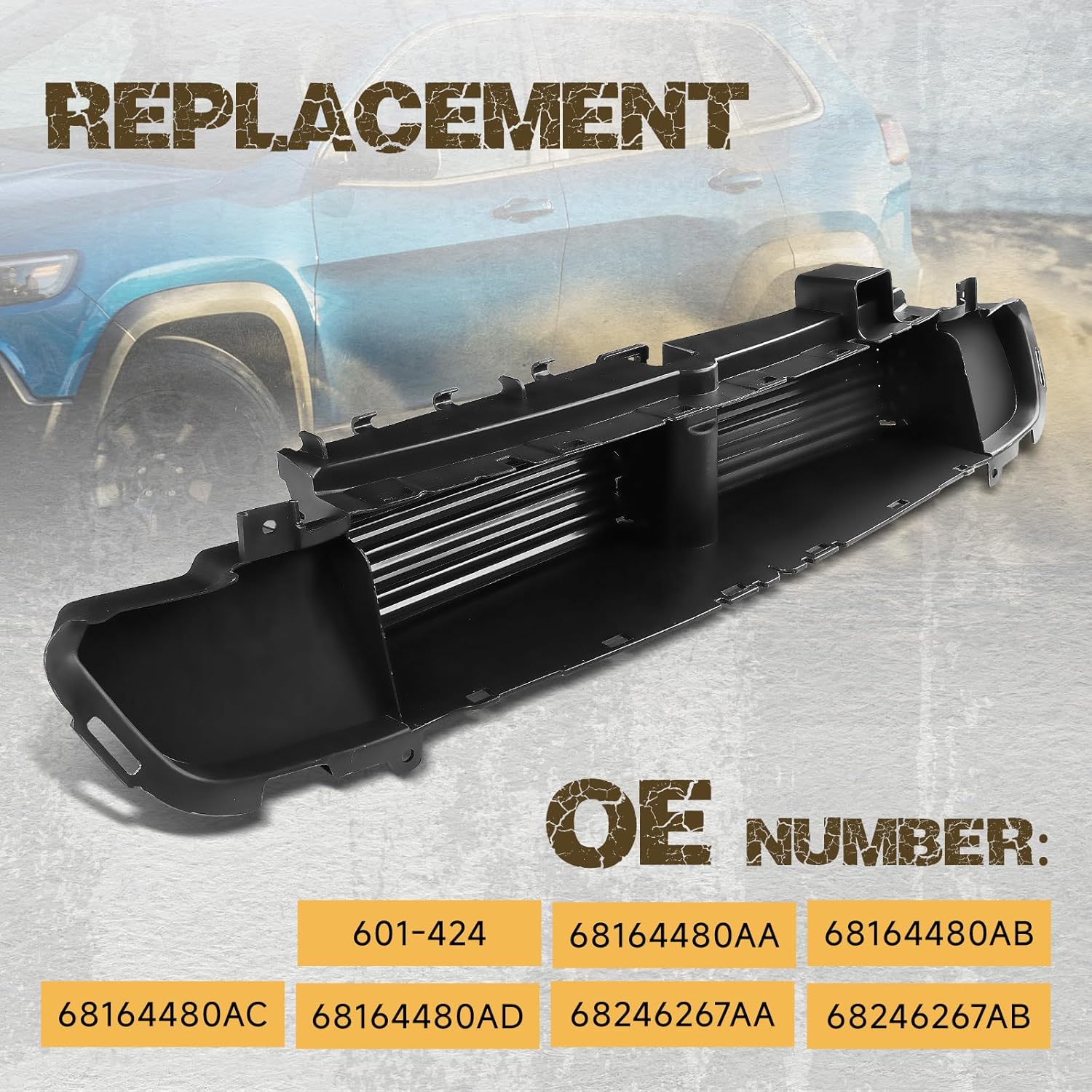 Active Grille Shutter Fit for Jeep Cherokee 2014-2018# 601-424; 68164480AA; 68164480AB; 68164480AC; 68164480AD; 68246267AA; 68246267AB