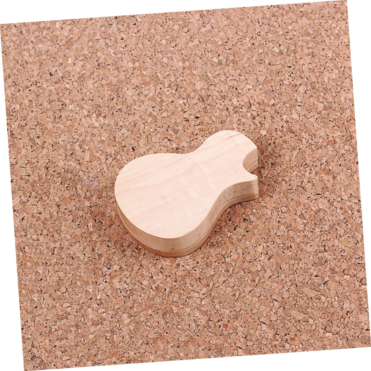 HANABASS 1 Juego Caja de Almacenamiento de Púas de Guitarra Forma de Guitarra de Madera de Arce con Púas Estuche para Guitarristas y Amantes Acústicas y Eléctricas
