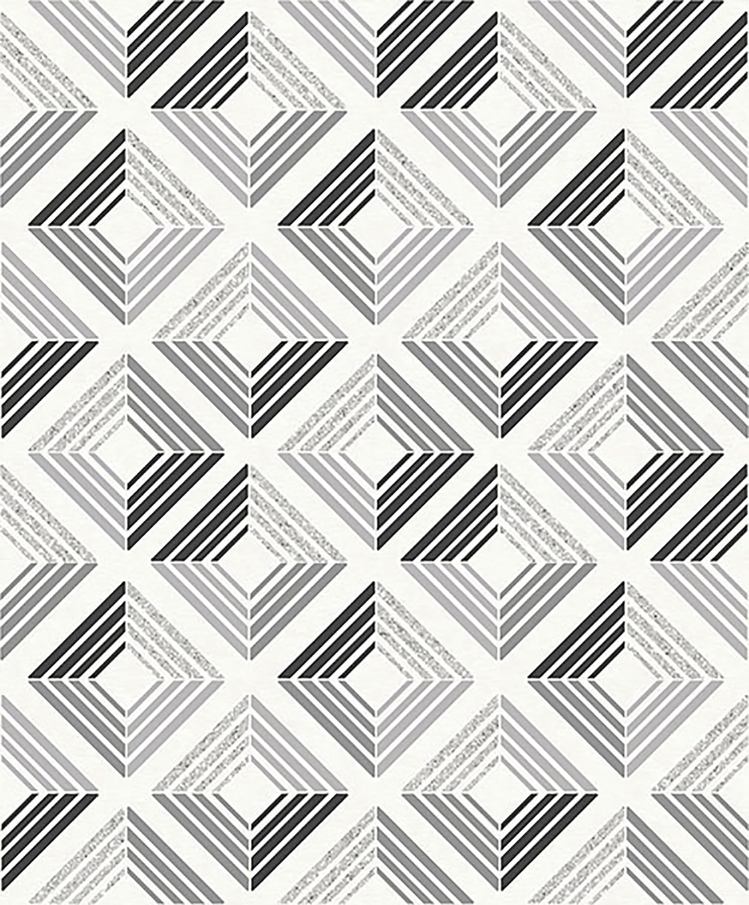 3D Wallpaper Geometric Diamond Glitter Echo Retro Squares Modern Bold